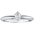 14k White Gold 1/2ct TDW Oval Diamond Solitaire Ring (I-J, SI2)