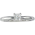 14k Gold 3/8ct TDW Princess-cut Diamond Solitaire Ring (I-J, SI2)