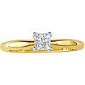 14k Gold 3/8ct TDW Princess Diamond Solitaire Ring (I-J, SI2)