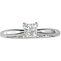 14k Gold 1/2ct TDW Princess Diamond Solitaire Ring (I-J, SI2)