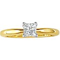 14k Gold 1/2ct TDW Princess Diamond Solitaire Ring (I-J, SI2)