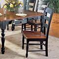 Heritage Black and Cherry Side Chairs (Set of 2)