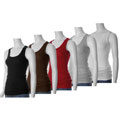 Self Esteem Junior's Close-fitting Ribbed Tank Top