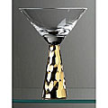 'Gold Chisel' Martini Glasses (Set of 6)