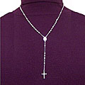 Silver Rosary Necklace (Mexico)