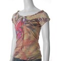 Mineral Brand Women's Sublimation Peasant Top