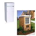 dVault White Curbside Mail and Package Delivery Vault