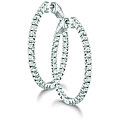 14k Gold 1ct TDW Diamond Hoop Earrings (H-I, I1)