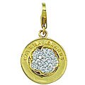 14k Yellow Gold Diamond Accent Cayman Islands Charm