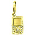 14k Gold 1/10ct TDW Diamond MP3 Charm