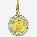 14k Gold 1/10ct TDW Diamond Confirmation Charm