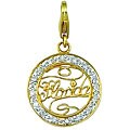 14k Gold 1/10ct TDW Diamond Florida Charm