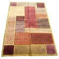 Indo Tibetan Multicolor Rug (5' x 8')