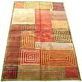 Indo Tibetan Multicolor Rug (5' x 8')