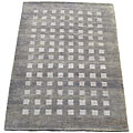 Indo Tibetan Grey Rug (3'7 x 5'5)