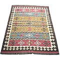 Indo Kilim Multicolor Rug (5'7 x 7'5) 
