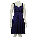 Maggy Boutique Women's Pleated Scoop-neck Dress