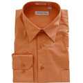 Boston Traveler Men's Point Collar Rust Dress Shirt