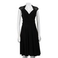 Scarlett Nite Women's Beaded-sleeve Matte Jersey Dress