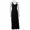 Scarlett Nite Women's Black Beaded Matte Jersey Dress