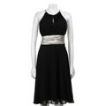 Scarlett Nite Women's Black Chiffon Dress