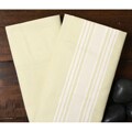 Spa Stripe Butter 300 Thread Count Sateen Cotton Sheet Set