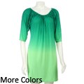 Tiana B. Women's Ombre Scoop-neck Dress