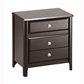 Aubrey Espresso 3-drawer Nightstand