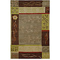 Hand-knotted Makari Wool Rug (5'6 x 8'6)
