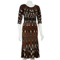 Julian Taylor Women's 3/4-sleeve Printed Dress