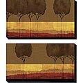 Autumn Silhouettes by T. Venter Canvas Giclee Set