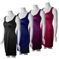 Sangria Brand Women's Sleeveless Satin Cocktail Dress