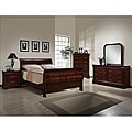 Louis Philippe 5-piece King Dark Cherry Bedroom Set