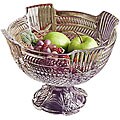 Shannon 'Lexington' 13-inch Footed Crystal Bowl
