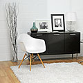 Retro-classic White Accent Chairs (Set of 2)