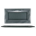 Turgla Glass Wide-rimmed Charcoal Plate/ Tray