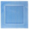 Turgla Striped Cobalt Blue Glass Plate