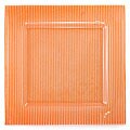 Turgla Striped Orange Glass Plate