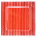 Turgla Stripe Red Glass Plate