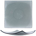 Turgla Charcoal Glass Concave Entree/ Charger Plate