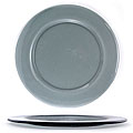 Turgla Charcoal Glass Charger/ Entree Plate