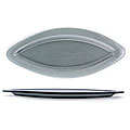 Turgla Glass Charcoal Oval Platter