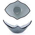 Turgla Glass 10-ounce Charcoal Gondola Bowl