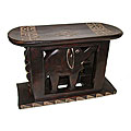 Sese Wood Ashanti Handcrafted 'Osono' Stool (Ghana)