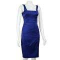JAX Women's Stretch Satin Sheath Dress