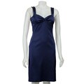 JAX Women's Stretch Satin Sheath Dress with Sweetheart Neckline