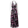 Rabbit Rabbit Rabbit Women's Satin Charmeuse Halter Maxi Dress