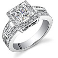 18k Gold 1 5/8ct TDW Diamond Engagement Ring (I, SI1-SI3) (Size 6.75)
