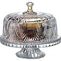 Shannon Crystal-domed Cake Plate/ Punch Bowl