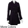 Miss Sixty Women's Double-breasted Wool Trench Coat